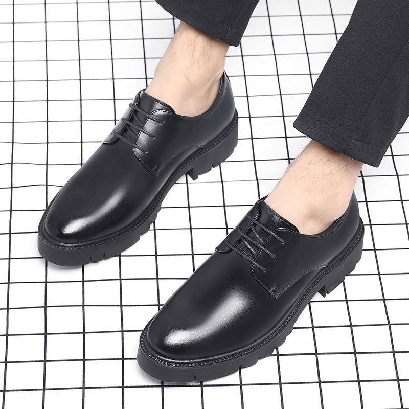 Mens Black Leather Lace Up Dre - مراجعة Men'S Formal Office Wear Shoes وسعره
