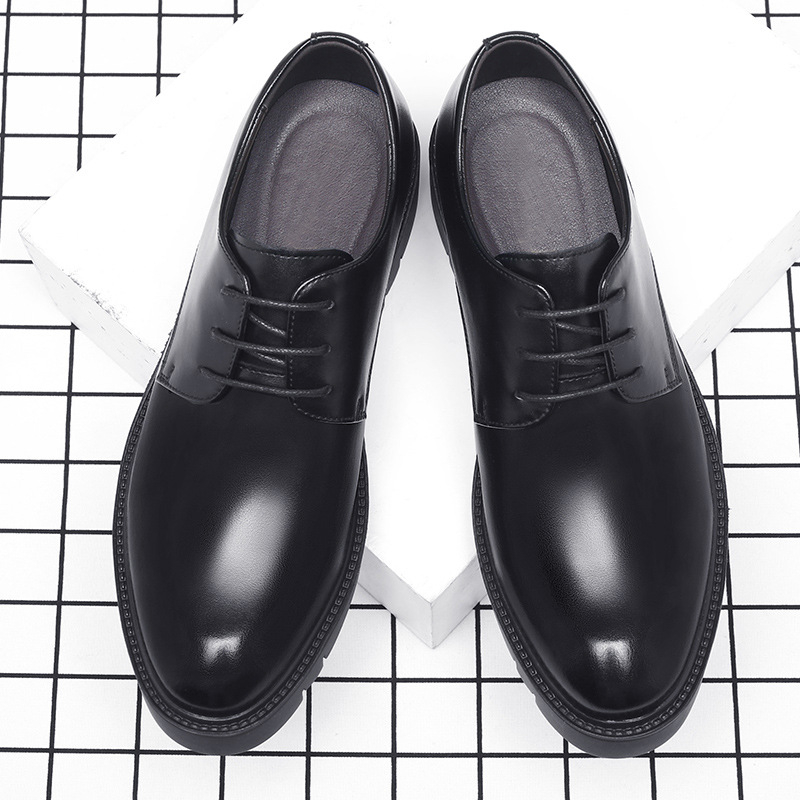 Mens Black Leather Lace Up Dre - مراجعة Men'S Formal Office Wear Shoes وسعره