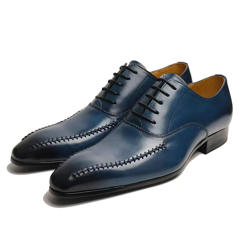 High-end luxury Men's Genuine  - مراجعة Men'S Formal Office Wear Shoes وسعره