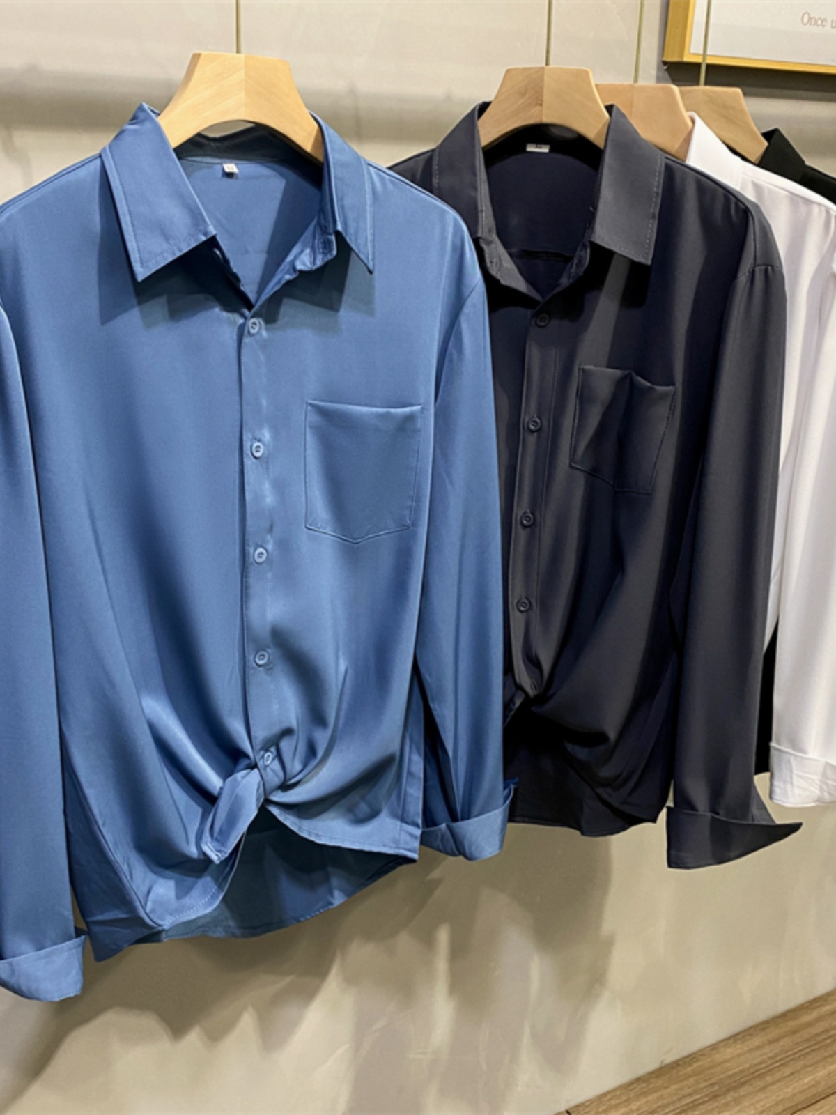 White Long Sleeve Shirt Jacket - مراجعة Men Formal Wear Brands وسعره