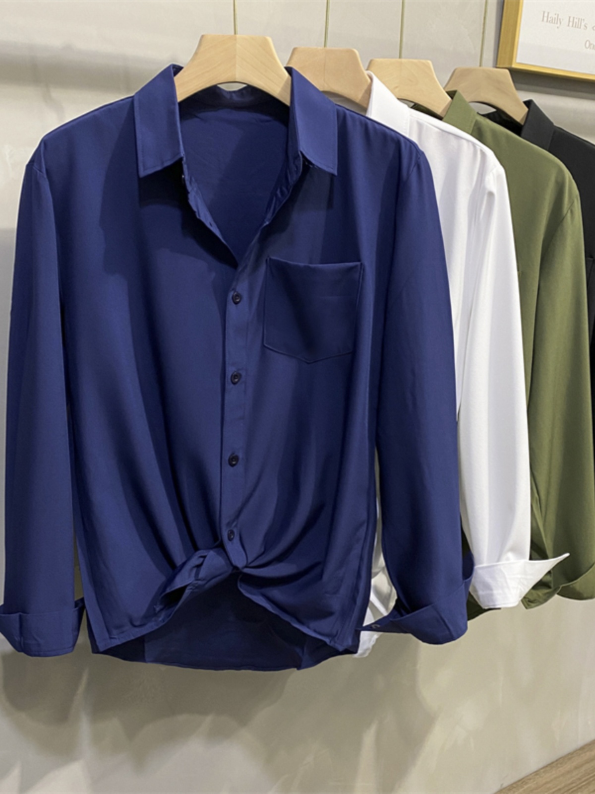 White Long Sleeve Shirt Jacket - مراجعة Men Formal Wear Brands وسعره
