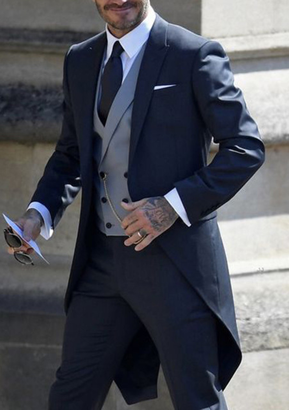 Navy Men Tuxedos Tailcoat Form - مراجعة Wool Suit Jacket وسعره