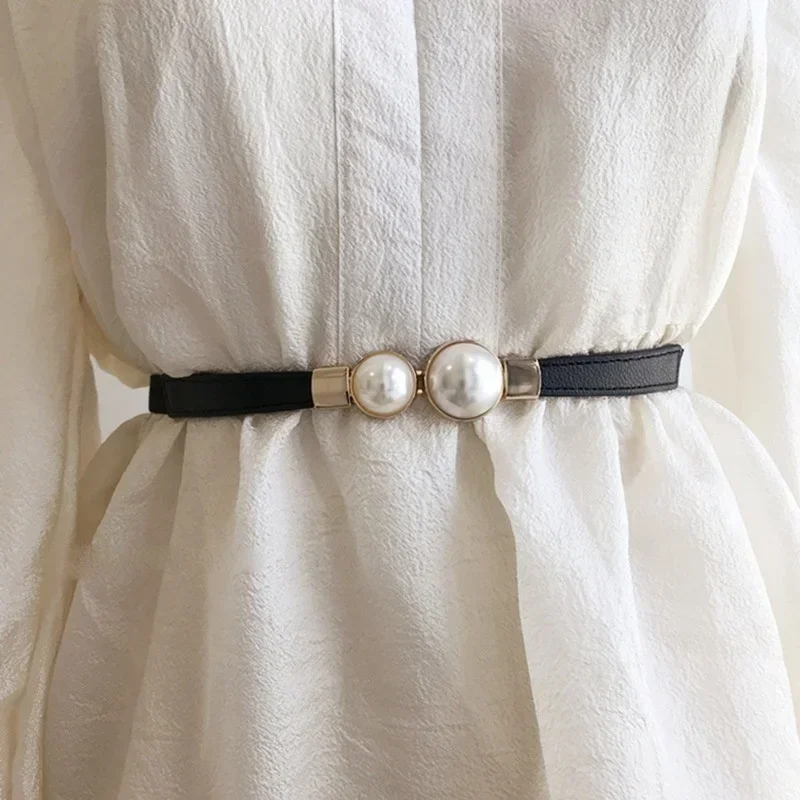 Women's Belt Creative Double P - مراجعة Formal Belt Leather Thin وسعره