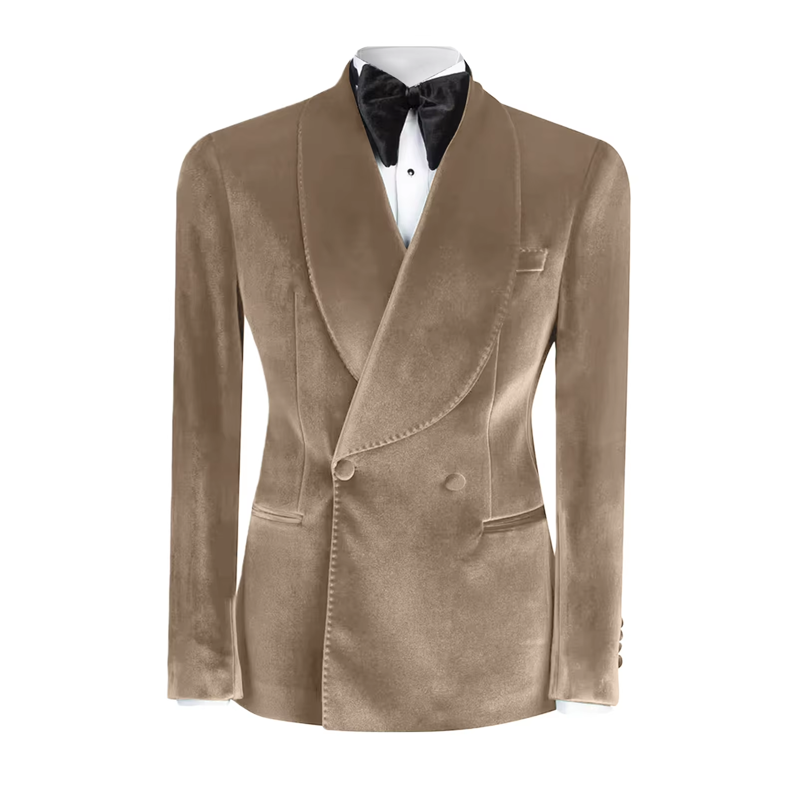 Velvet Men's Suits Blazer Doub - مراجعة Men Formal Wear With Coat وسعره