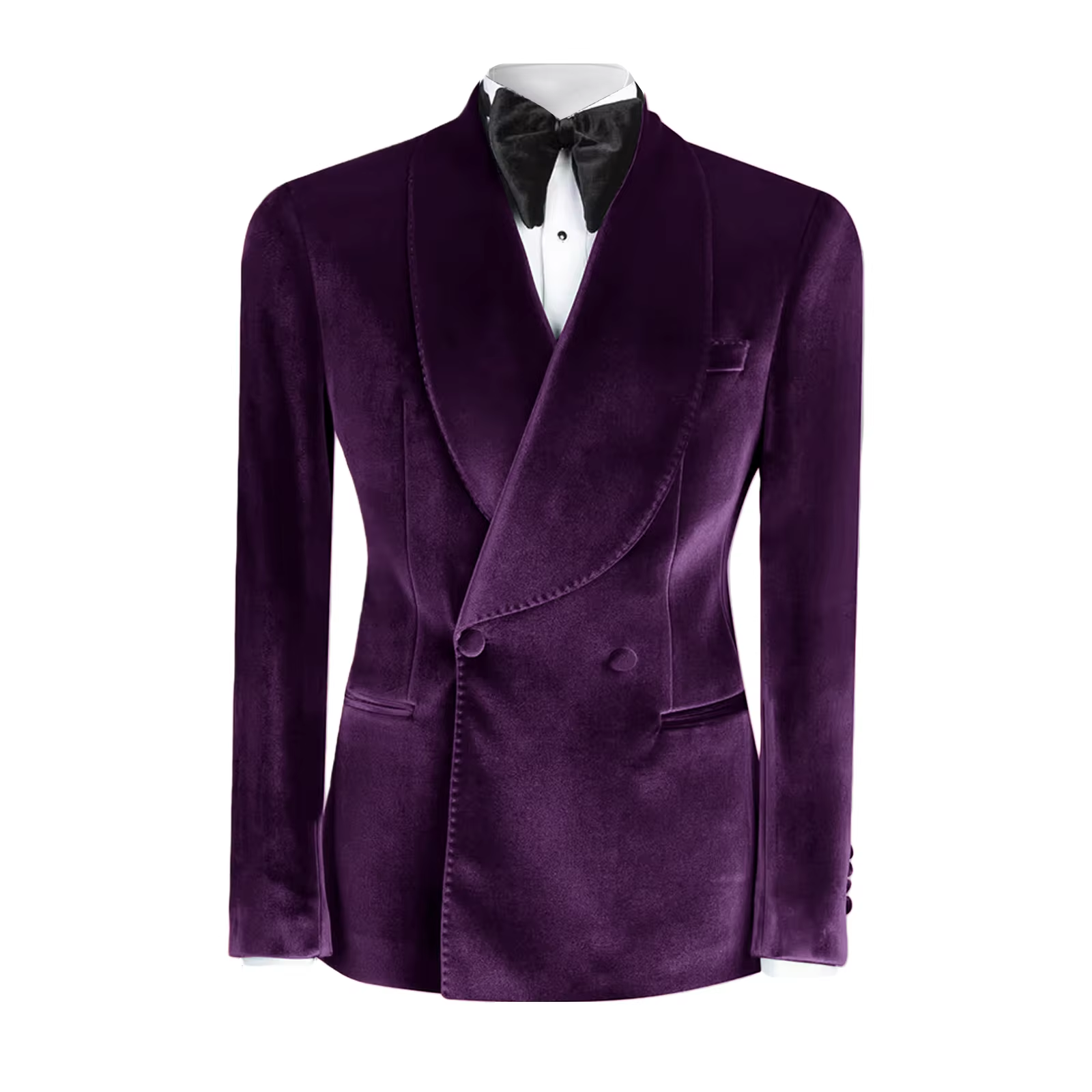 Velvet Men's Suits Blazer Doub - مراجعة Men Formal Wear With Coat وسعره